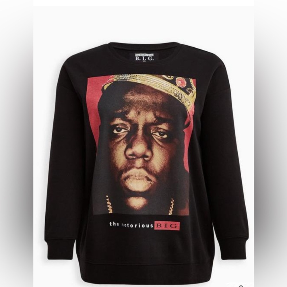 Tunic Sweatshirt - Cozy Fleece Biggie Dream Black